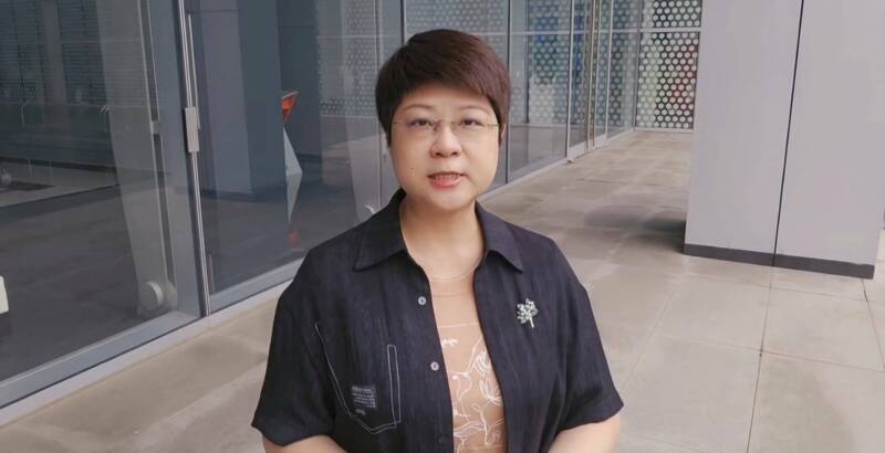 新竹市雙罷免總部發言人林志潔。(記者洪美秀翻攝) 新竹市雙罷免總部發言人林志潔。(記者洪美秀翻攝)