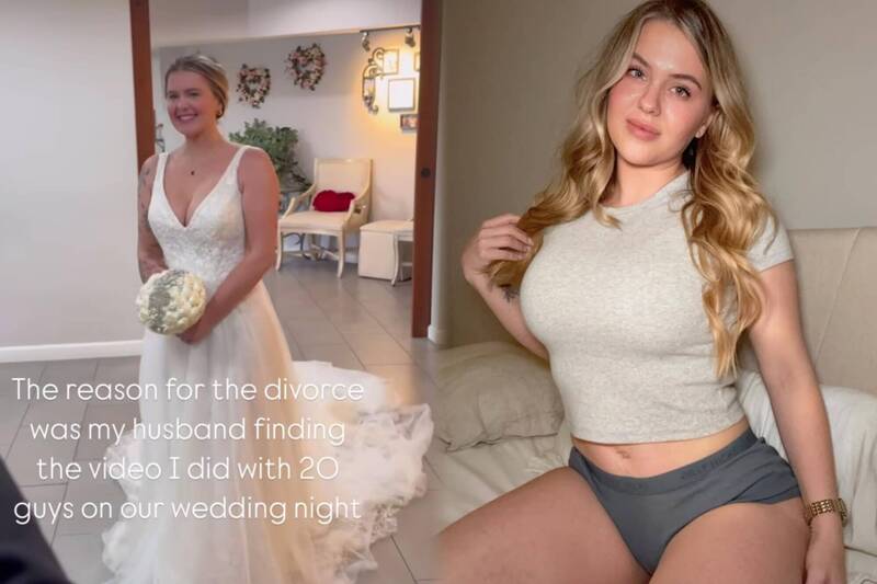 OnlyFans情色網美的蒂芬妮日前揭露,自己與新婚丈夫結火速離婚、甚至決裂的原因,是因為丈夫然發現她在新婚之夜,偷偷拍攝她與20名男人上床激戰的影片。(圖擷取自@wisco.tiff IG,本報合成) OnlyFans情色網美的蒂芬妮日前揭露,自己與新婚丈夫結火速離婚、甚至決裂的原因,是因為丈夫然發現她在新婚之夜,偷偷拍攝她與20名男人上床激戰的影片。(圖擷取自@wisco.tiff IG,本報合成)