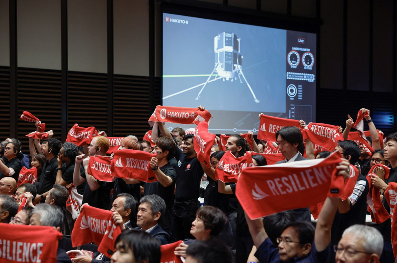 月球登陸器「RESILIENCE」於6日試圖著陸時墜毀。(路透) 月球登陸器「RESILIENCE」於6日試圖著陸時墜毀。(路透)