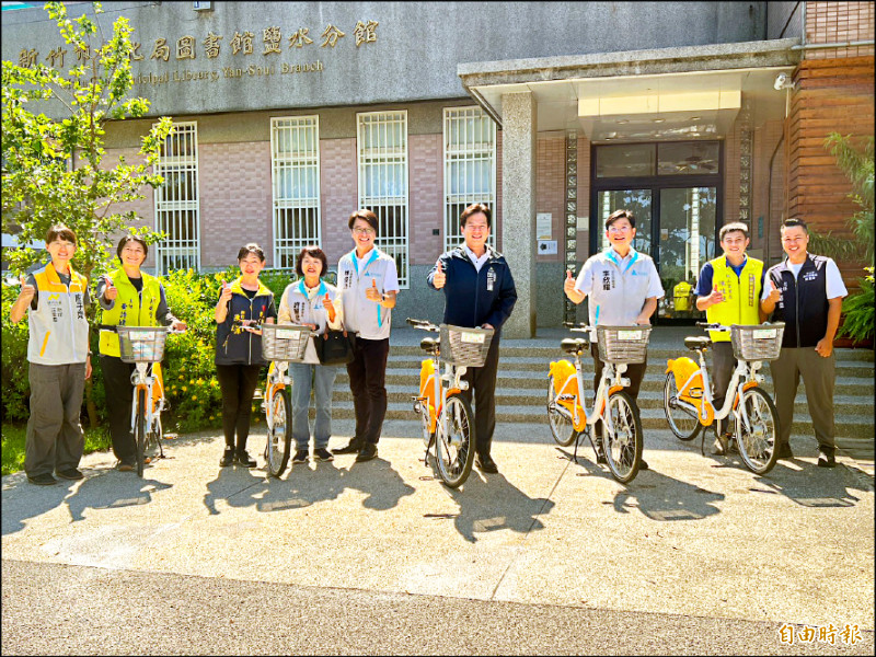 新竹市府宣佈即日起新增香山區YouBike3站點,目前總站點達108站共1655輛。(記者洪美秀攝) 新竹市府宣佈即日起新增香山區YouBike3站點,目前總站點達108站共1655輛。(記者洪美秀攝)