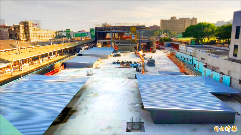 台南市區鐵路地下化將於明年底完工。（記者洪瑞琴攝）