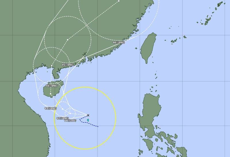 根據日本氣象廳觀測認定,南海熱帶低壓已經增強今年第1號颱風「蝴蝶」,預估將偏西侵襲中國海南島後北轉登陸廣東一帶。(圖擷自日本氣象廳) 根據日本氣象廳觀測認定,南海熱帶低壓已經增強今年第1號颱風「蝴蝶」,預估將偏西侵襲中國海南島後北轉登陸廣東一帶。(圖擷自日本氣象廳)