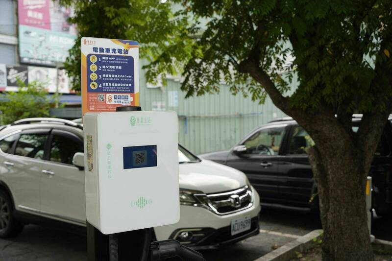 南投市新設8處充電站，即日起試營運。（南投市公所提供）