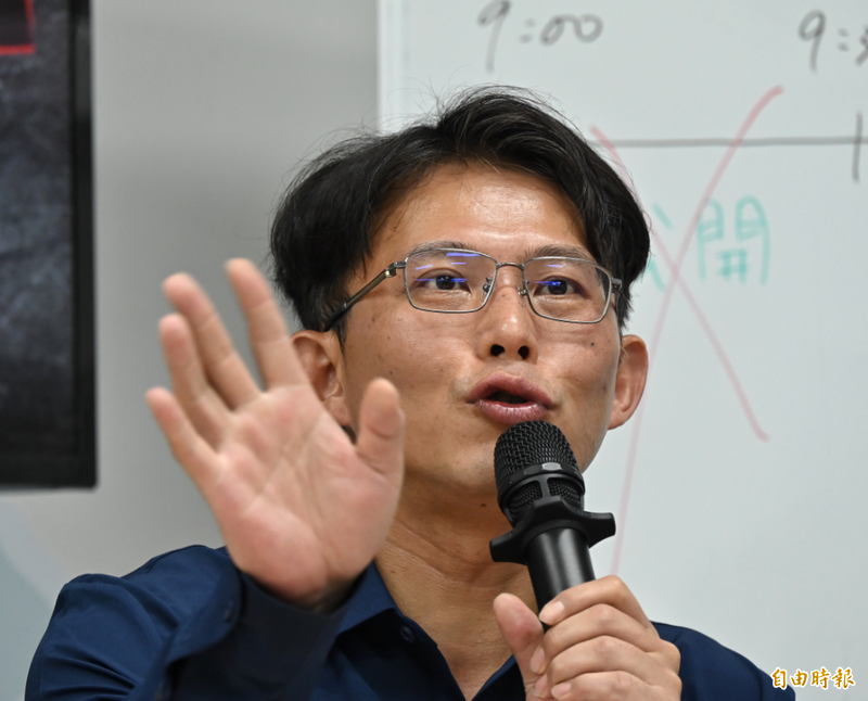 民眾黨主席黃國昌確定不出席國安簡報。（記者劉信德攝）
