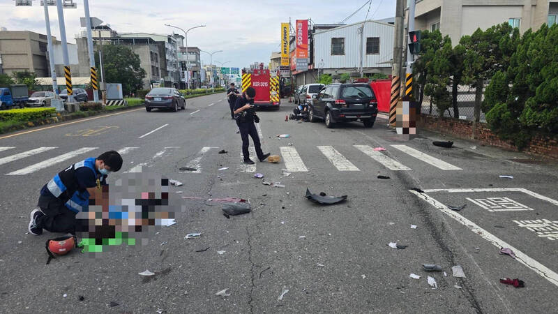 消防人員現場急救。（圖由民眾提供）