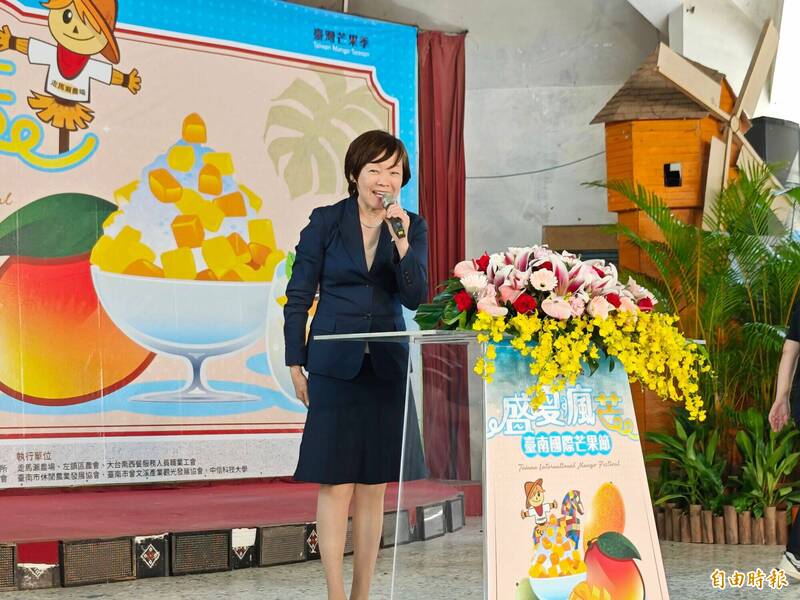 日本前首相夫人安倍昭惠出席國際芒果節開幕。(記者吳俊鋒攝) 日本前首相夫人安倍昭惠出席國際芒果節開幕。(記者吳俊鋒攝)