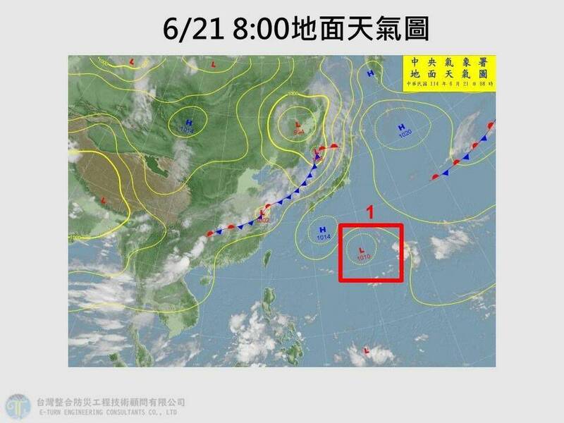 賈新興指出,未來10天大致是午後雷陣雨的天氣型態,而本月29日到7月5日環境有利颱風生成。(賈新興提供) 賈新興指出,未來10天大致是午後雷陣雨的天氣型態,而本月29日到7月5日環境有利颱風生成。(賈新興提供)