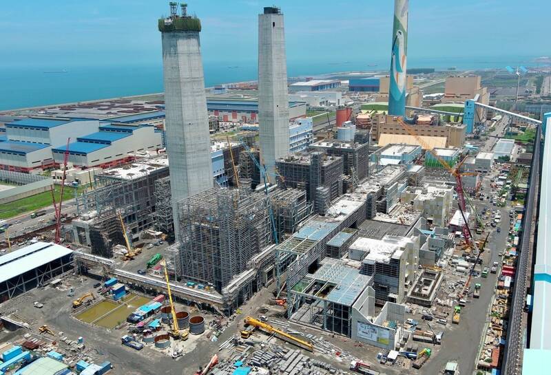 中火新建燃氣機組試燒首傳工安意外。（台電提供）