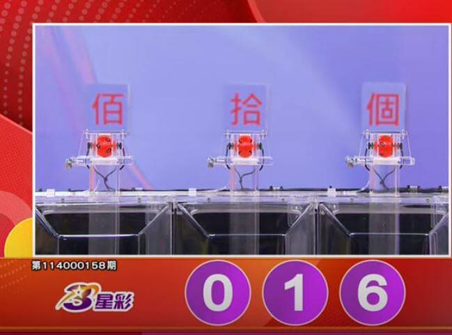 3星彩開獎號碼。(擷取自三立iNEWS《全民i彩券》 3星彩開獎號碼。(擷取自三立iNEWS《全民i彩券》