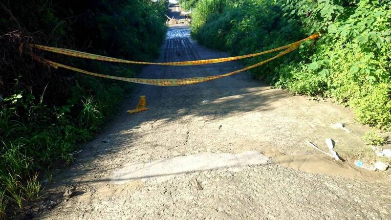 太保市公所拉封鎖線。(嘉義縣政府提供) 太保市公所拉封鎖線。(嘉義縣政府提供)