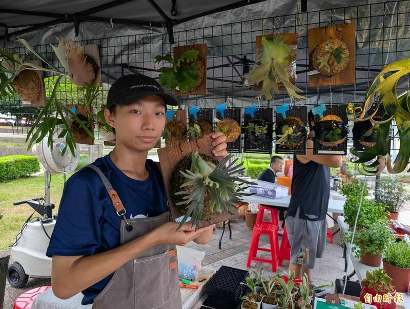 現場展出多品種多肉植物。(記者羅國嘉攝) 現場展出多品種多肉植物。(記者羅國嘉攝)