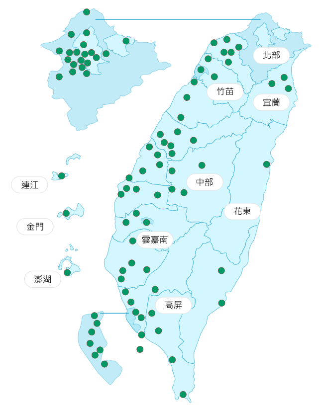 今日各地空氣品質概況。(圖擷取自環保署空氣品質監測網) 今日各地空氣品質概況。(圖擷取自環保署空氣品質監測網)