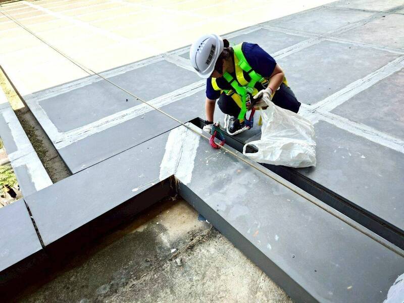 因應丹尼絲颱風逼近,桃園大眾捷運公司已完成機場捷運系統應變整備。(圖由桃園大眾捷運公司提供) 因應丹尼絲颱風逼近,桃園大眾捷運公司已完成機場捷運系統應變整備。(圖由桃園大眾捷運公司提供)