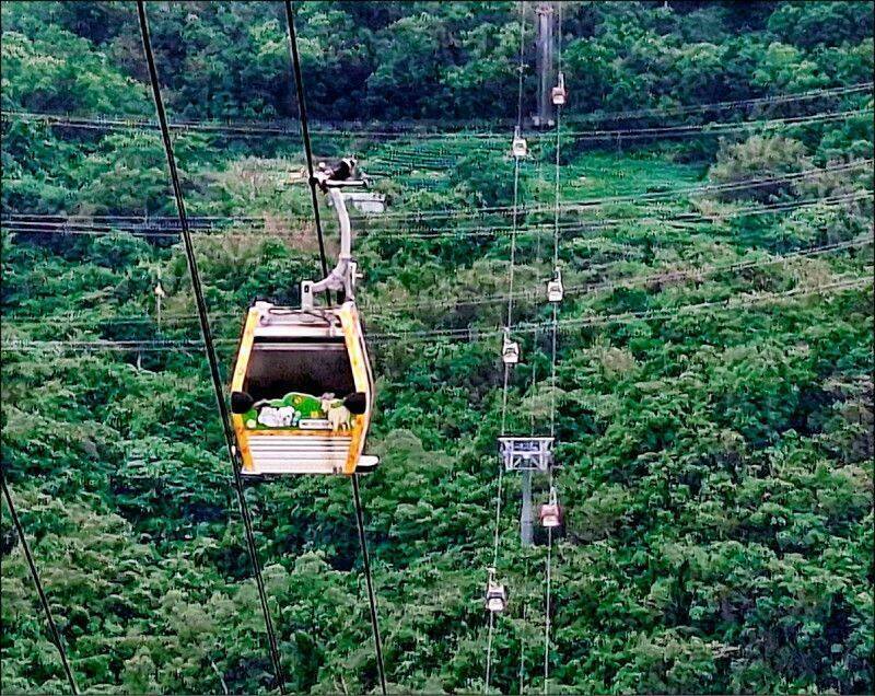 貓空纜車因颱風影響暫停營運。(資料照) 貓空纜車因颱風影響暫停營運。(資料照)