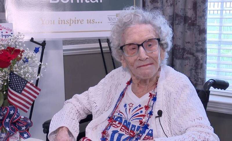 美國人瑞吉布森（Bonita Gibson），靠吃馬鈴薯活到114歲。（翻攝自X）