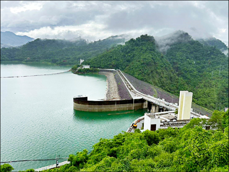 丹娜絲颱風挹注，曾文水庫蓄水率再度重返9成以上。（南水分署提供）