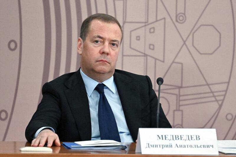 俄國前總統梅德維傑夫(Dmitry Medvedev)。(路透檔案照) 俄國前總統梅德維傑夫(Dmitry Medvedev)。(路透檔案照)