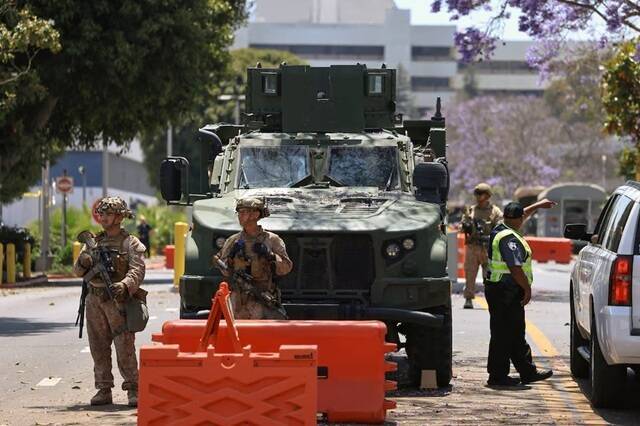 美軍罕見國內部署結束 700陸戰隊撤離洛杉磯