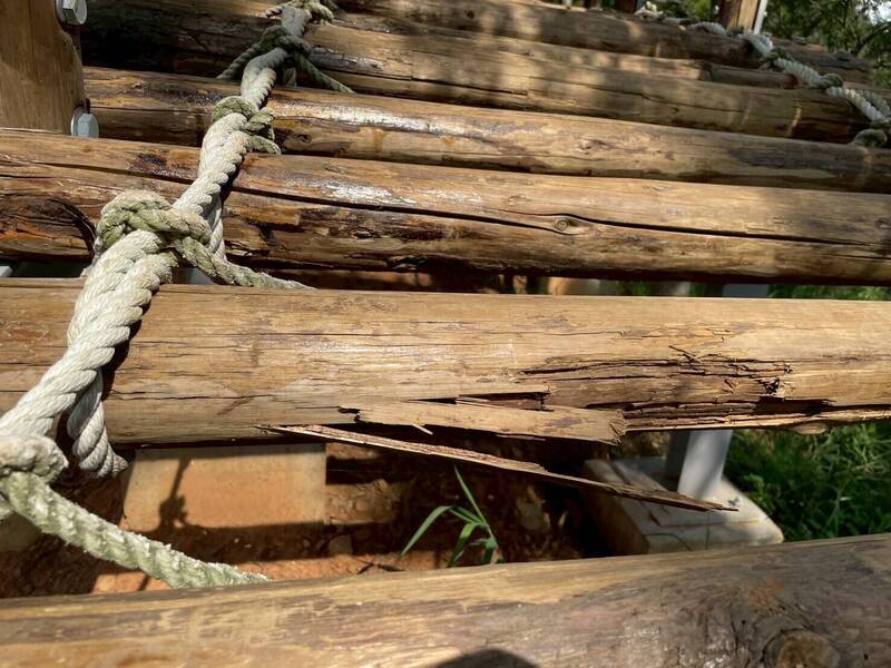 文山步道遭疑暗藏危機 新埔公所：已要求廠商立刻修繕