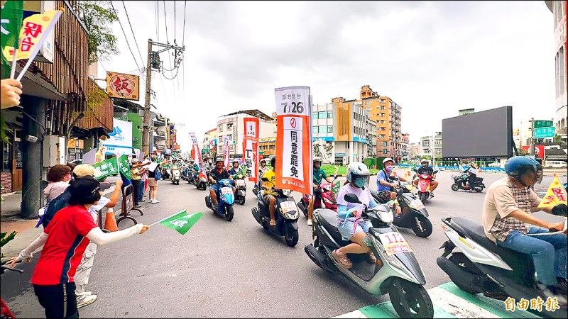 罷免丁學忠門檻67916票 綠委車掃聲援