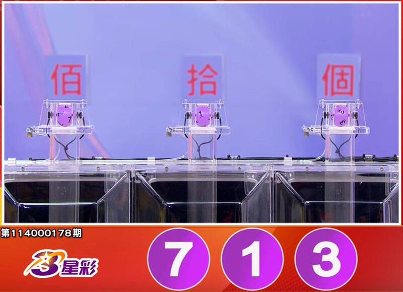 3星彩開獎號碼。（擷取自三立iNEWS《全民i彩券》）