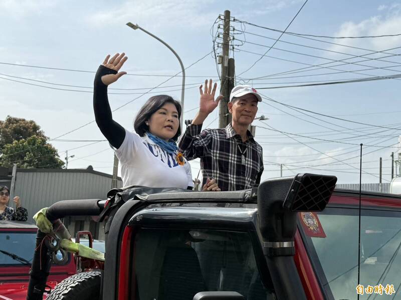 為藍委丁學忠站台  雲林縣長張麗善請假3天車掃催票