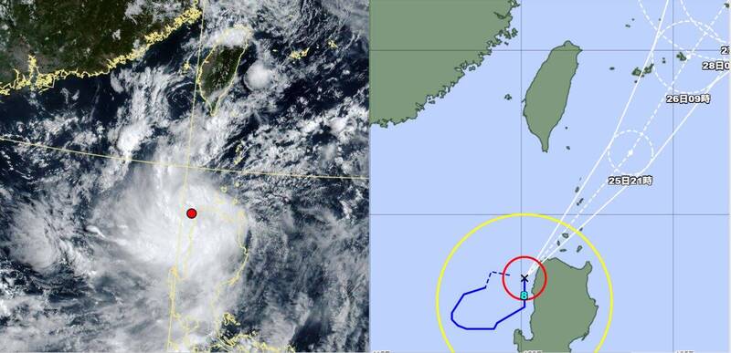 「竹節草」回馬槍角度大！估進入台灣東南海面仍為颱風需留意