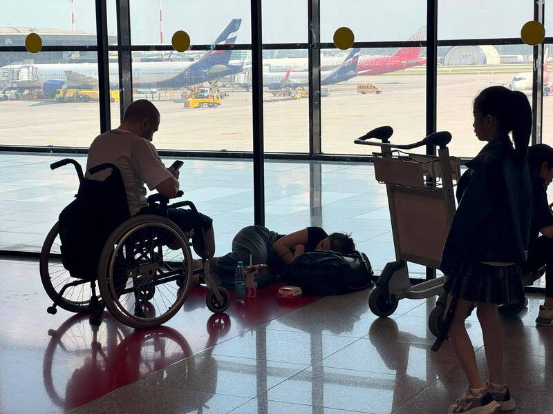 俄羅斯國航俄羅斯航空公司遭到駭客攻擊，今天被迫取消40多架大多為國內線的航班。（法新社）