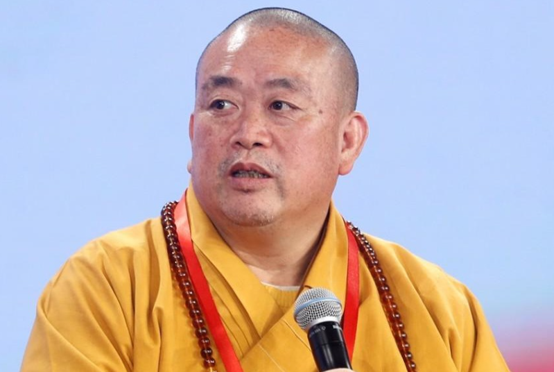 少林寺方丈釋永信。(圖翻攝自微博) 少林寺方丈釋永信。(圖翻攝自微博)