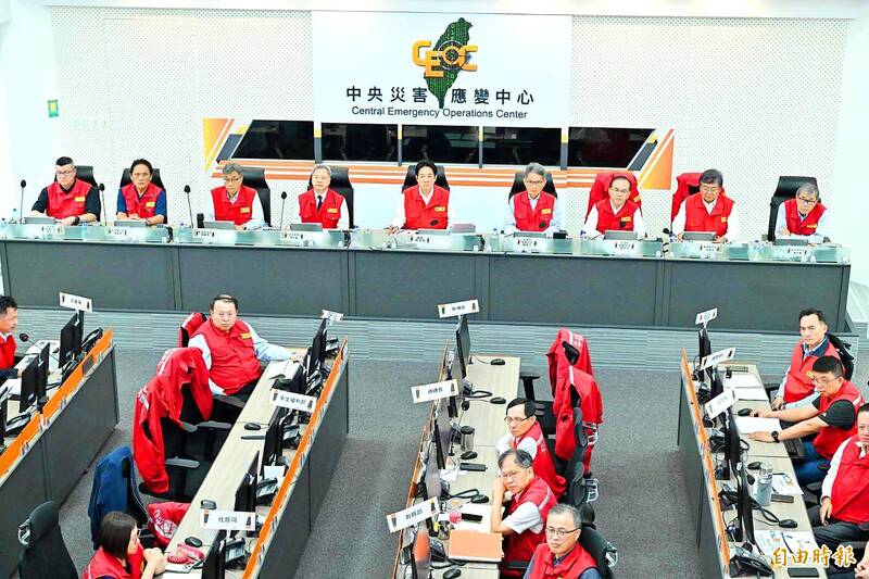 《TAIPEI TIMES》 Response center to direct flood relief work: premier