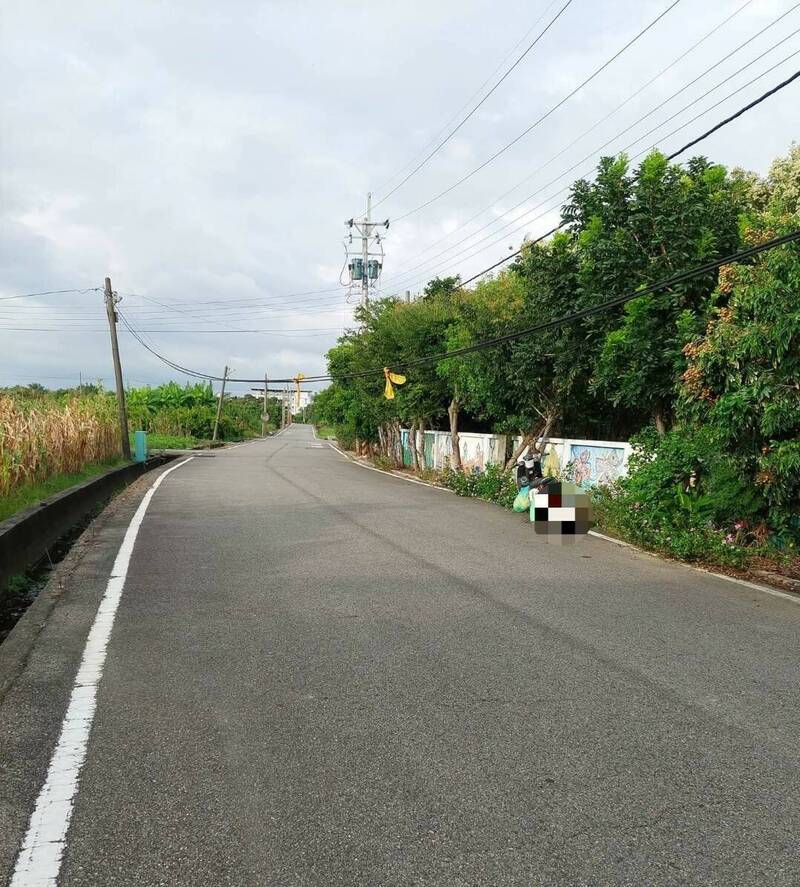 後龍大山里苗8線電線垂落 行經車輛注意