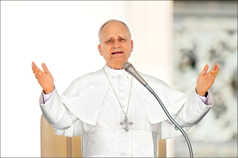 天主教教宗良14世捐款援助台灣風災。﹛美聯社）