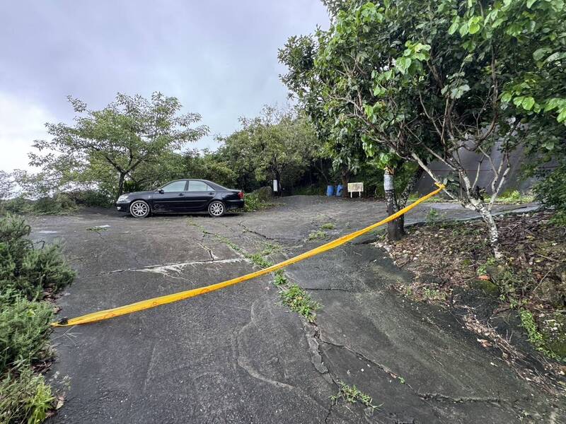 歐姓男子太陽穴中彈，警方初步排除他殺可能。（民眾提供）