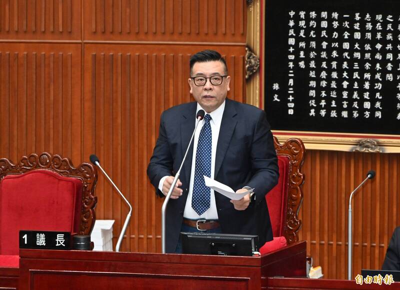 國民黨籍台北市議會副議長葉林傳。(資料照) 國民黨籍台北市議會副議長葉林傳。(資料照)
