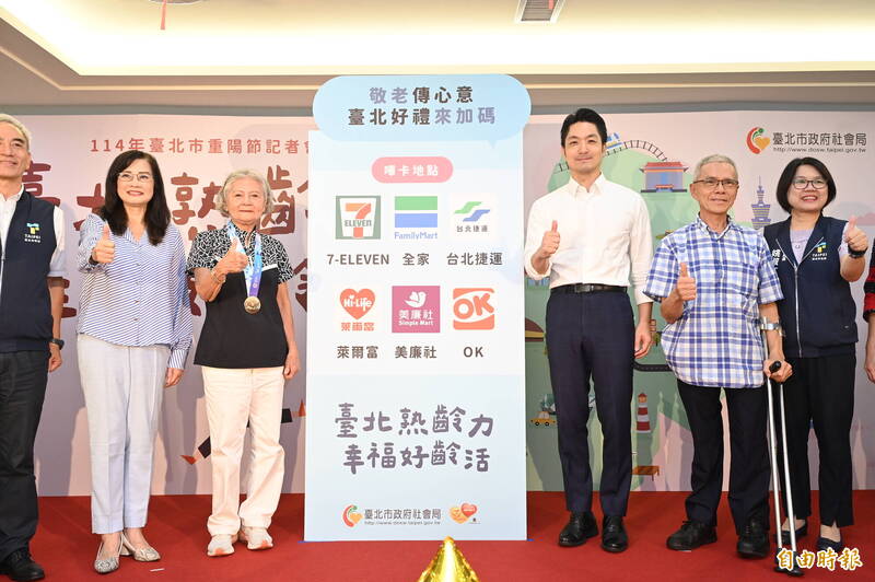 北市「嗶」敬老卡領重陽禮金 可抽現金8888元、15大通路優惠
