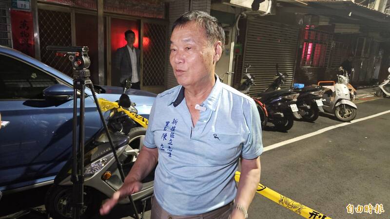 里長表示陳家人鮮少與鄰里互動。（記者徐聖倫攝）