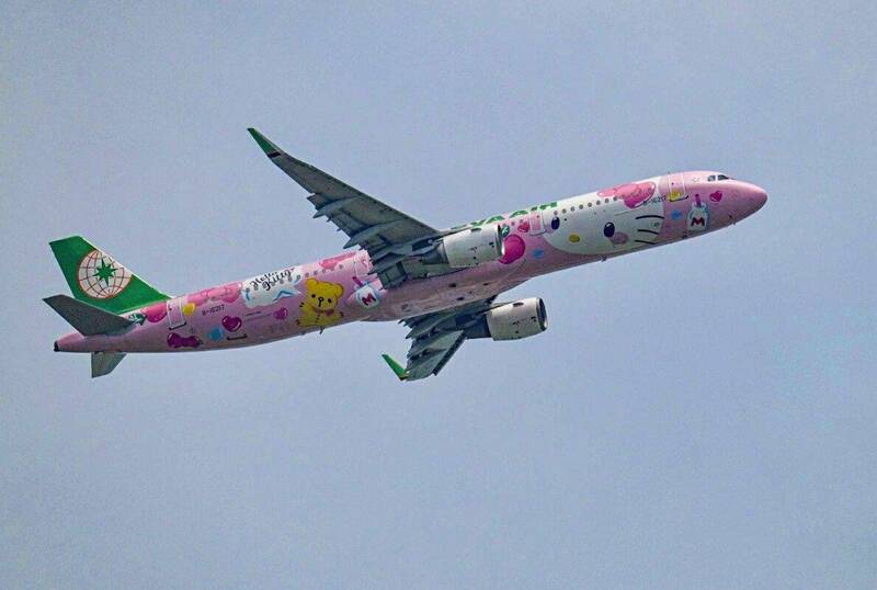 立榮航空彩繪新機，飛航澎湖離島航線。（民眾提供）