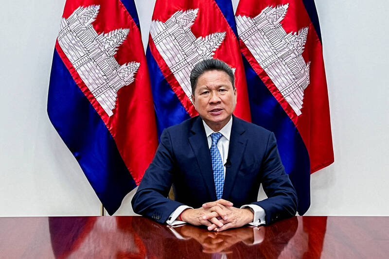 柬埔寨副總理孫占托表示,將提名川普角逐諾貝爾和平獎。(路透) 柬埔寨副總理孫占托表示,將提名川普角逐諾貝爾和平獎。(路透)
