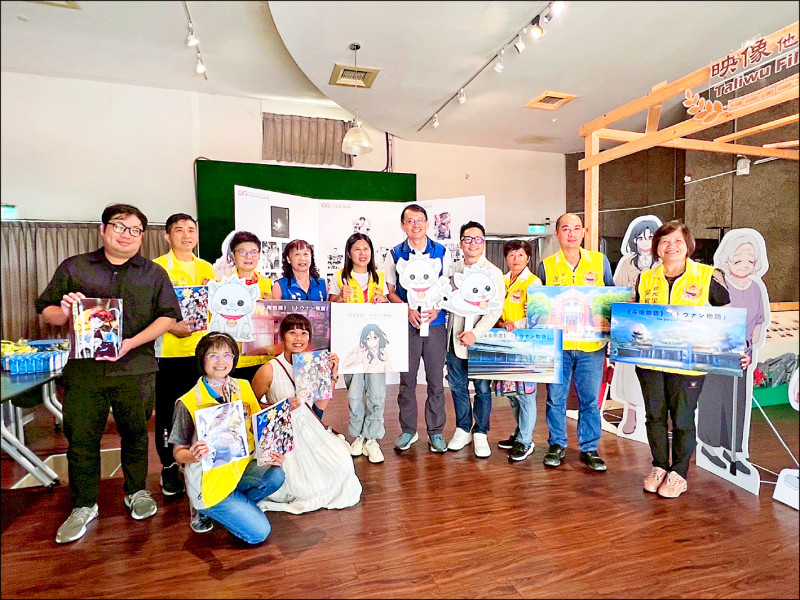 斗南公所與雲科大師生團隊合作完成首支動畫短片《斗南物語》，昨天首映。（斗南鎮公所提供）