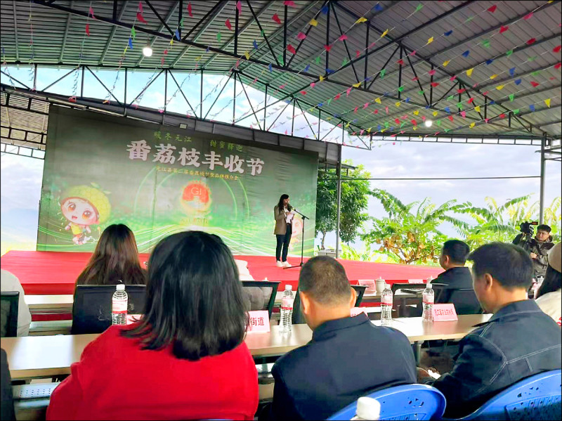 中國在南方、西南省分也種植釋迦（番荔枝），一樣也舉行活動行銷。（民眾提供）