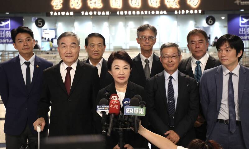 台中市長盧秀燕今夜率行政團隊出訪澳洲。（圖：市府提供）