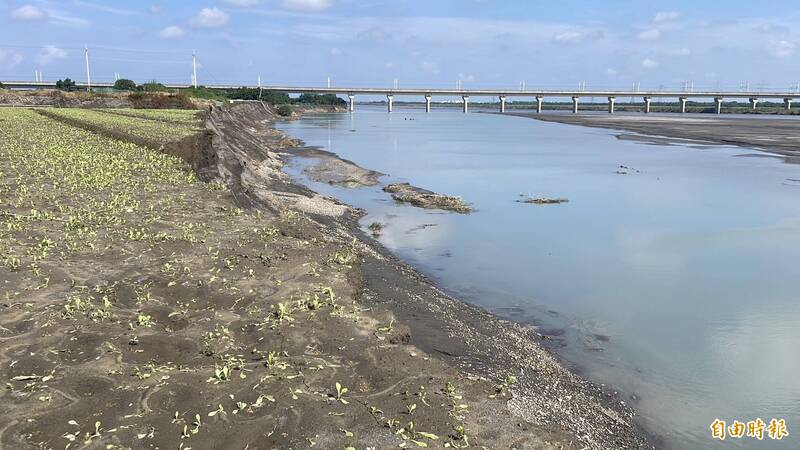 連續豪雨沖刷 濁水溪高灘地消失數公頃
