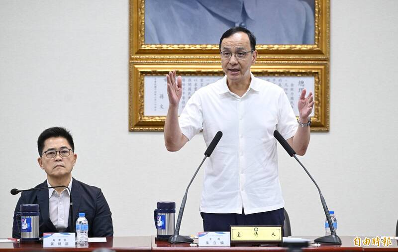 國民黨主席朱立倫於7日上午8點發文，直指台灣供應鏈面臨嚴峻挑戰，痛批賴政府戰略落後，但7日台積電大漲4.89%、創下1180元新高點，朱的臉書湧入近3000網友留言洗臉。（資料照，記者張嘉明攝）