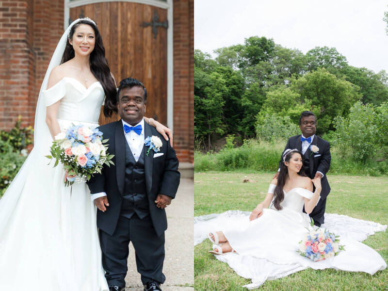 婚紗照遭質疑AI合成！她嫁身高120侏儒男友 愛情故事感動百萬人
