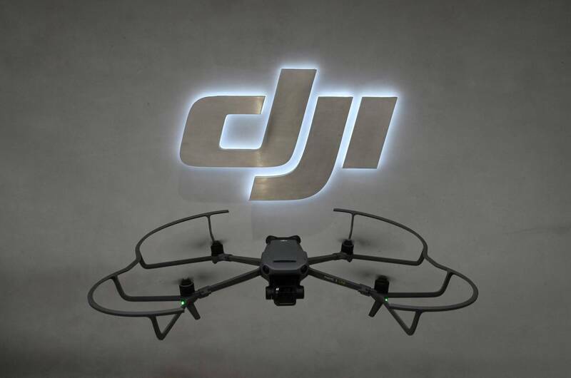 中國無人機大廠大疆創新（DJI）。（法新社資料照）