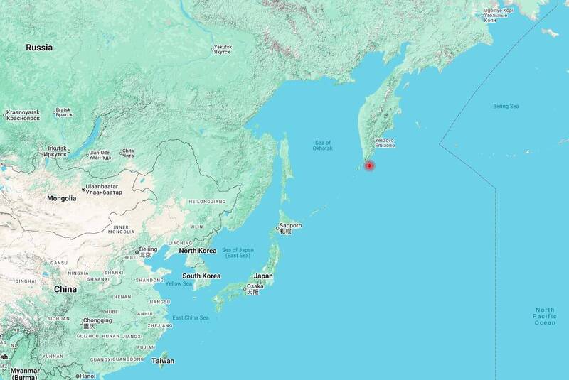 俄「堪察加半島附近」千島群島外海規模6地震 深度僅10公里