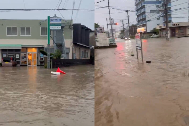 日本九州福岡暴雨成災 女高中生落水漂流自救生還 2老人仍失蹤