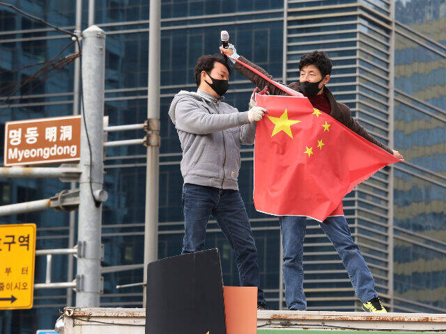 撕五星旗竟被查水表！ 南韓保守派槓上親中政府