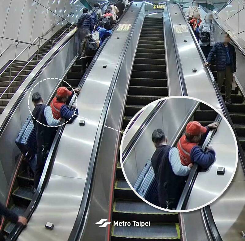下班不忘護乘客！阿公電扶梯險摔倒 北捷駕駛急伸手化解危機