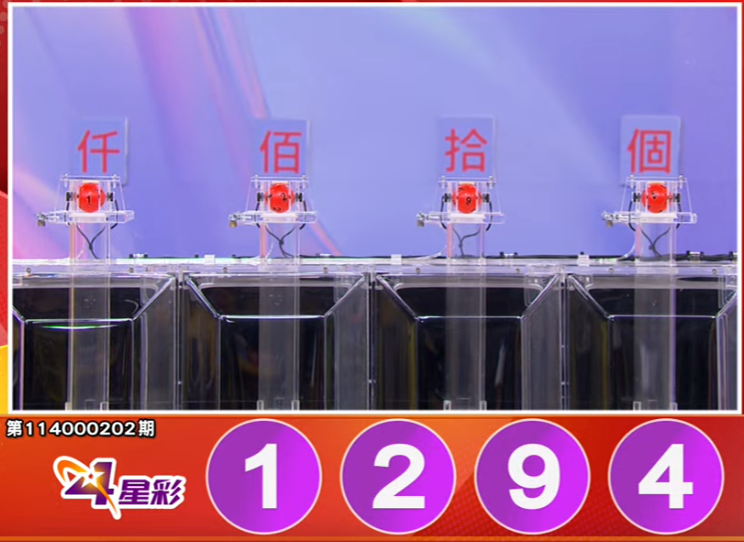 4星彩開獎號碼。（擷取自三立iNEWS《全民i彩券》）
